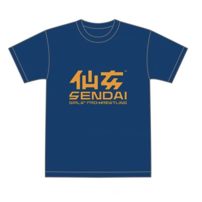 仙女定番Tシャツ(ネイビー×オレンジ)