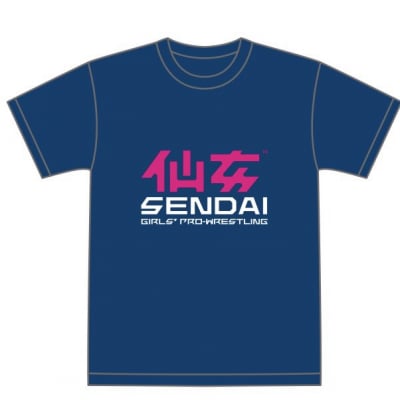 仙女定番ロゴTシャツ ネイビーピンクホワイト