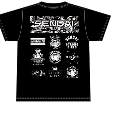 センダイガールズ歴代ロゴTシャツ