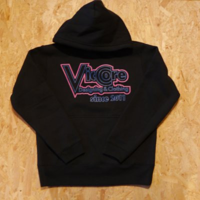 viccore ネオンロゴ パーカー