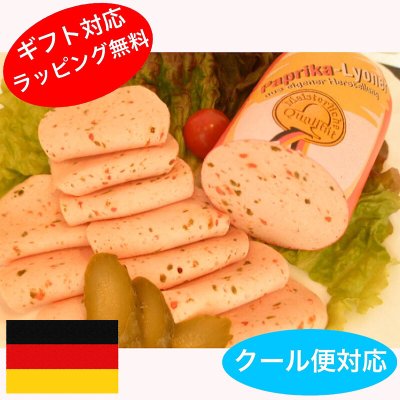 ブンテモルタデラ 300g前後 1本 ビールのおつまみにパプリカ入りのスライスソーセージ ドイツ食材専門店の通販 Flugel ツクツク 通販 モバイル 最もお得な高ポイント還元通販サイト