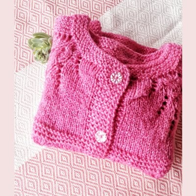 送料無料!手編み1歳〜2歳用カーディガン