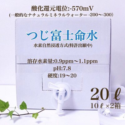 【講演会ご参加者様価格】つじ富士命水/水素水10L×2箱