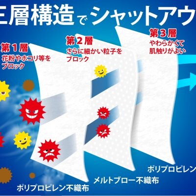 3層サージカルマスク(1袋10枚入り)
