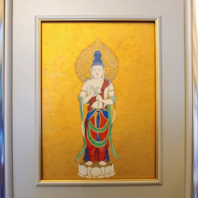 観音像(原画)額縁付き