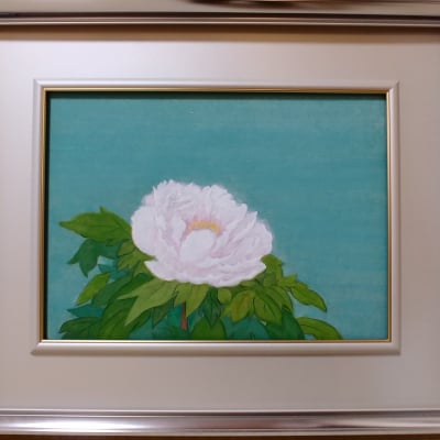 牡丹(原画)額縁入り