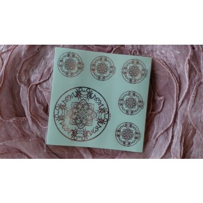 【2018★運氣を上げる曼荼羅シンボル】 「Aoi Mandala 九紫火星 戊戌 」シール *DM便対応可