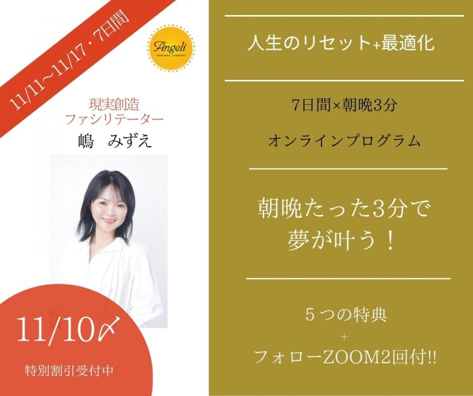 【リピート限定コース】（新規不可・過去受講した方・リピート限定）5500円『現実創造《リセット+最適化》｜7日間オンラインプログラム｜（新規不可・再受講限定）