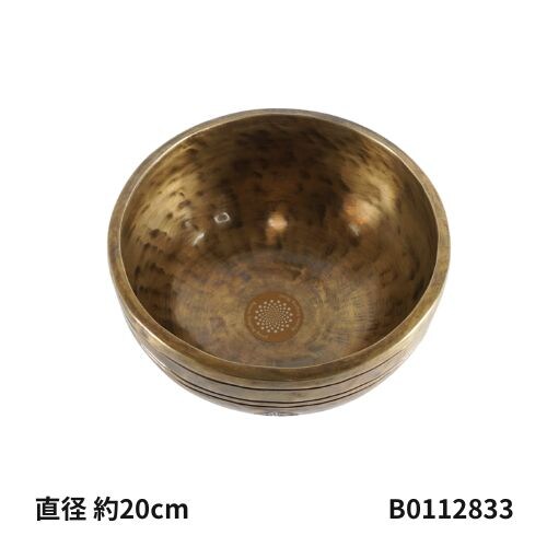 【フルムーン】 特大・カービング シンギングボウル プレミアムフルムーン]シンギングボウル 〜セブンメタル ハンドメイド