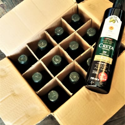 まとめ買い12本 クレタ島産EXヴァージンオリーブオイル ギリシャ ラチマス社 コールドプレス 750ml お得業務用 送料無料 小売店 レストラン 居酒屋