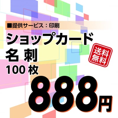 888円名刺・ショップカード印刷