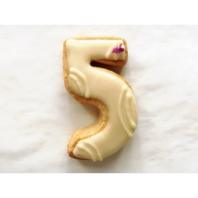 【グルテンフリー・卵不使用】アイシングクッキー ナンバー5(1枚入り)