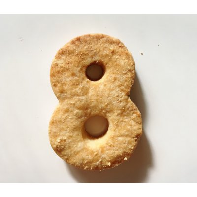 【グルテンフリー・卵不使用】ままがしアイシングクッキーナンバー8(1枚入り)