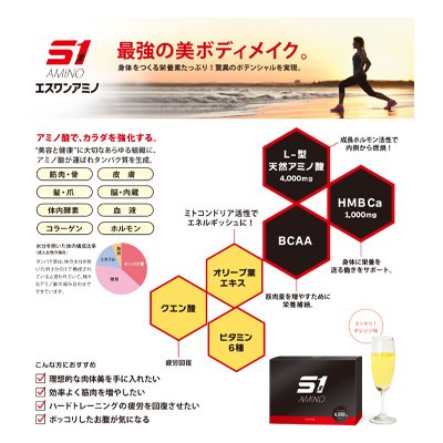 最強のボディメイク エスワンアミノ 自己免疫力アップするミトコンドリア