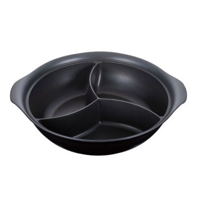 ホットパン/3ツ仕切り 30(cm) 電磁調理器対応 三槽仕切り鍋