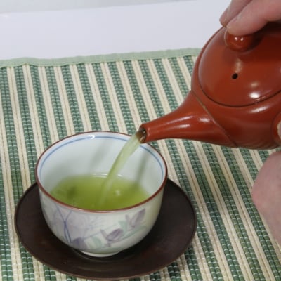 【450pt付・送料無料】30年収穫酵素農法煎茶100g3本セット