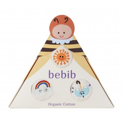 bebib-ベビブ-ハチ(刺繍:たいよう、かさ、にじ)