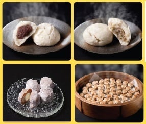 大人気!駿河屋スペシャル 肉まん5個&あんまん5個・シュウマイ10個・コーヒー大福10個 詰合せ【あんまん四天王・巣鴨から直送!】
