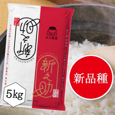 【令和元年村上市桃川農園産の新米】桃川産新之助精米【5キロ】