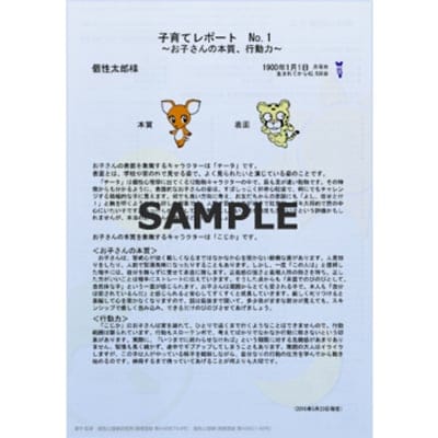 【限定価格】子育てレポート3枚セット