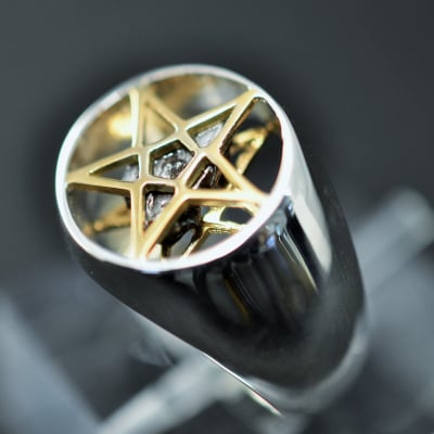バナナスクール☆トリプルスターリングコンビネーション☆星18K☆