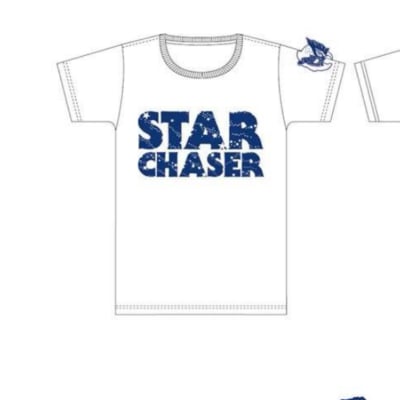 青と白のコントラストがキレイ|スターチェイサーTシャツ(Lサイズ)
