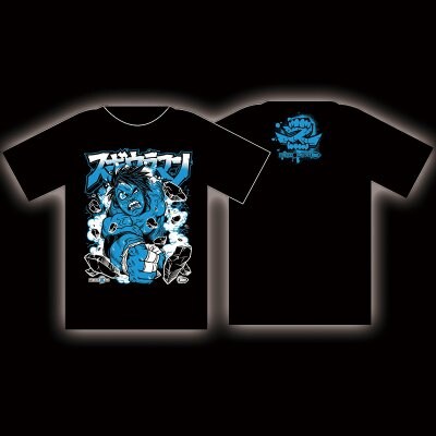 スギウラマンディケイドステッカープレゼント!FREEDOMS×GRAPE BRAIN スギウラマンTシャツ XLサイズ