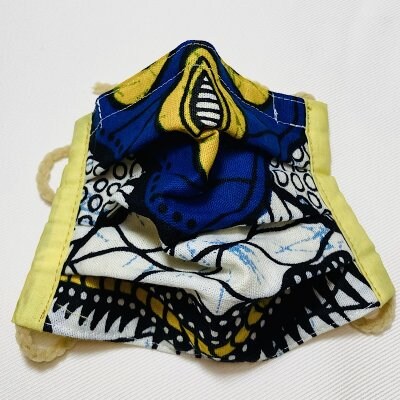 sale!! アフリカ布のマスク(子供用サイズ)店頭払い不可
