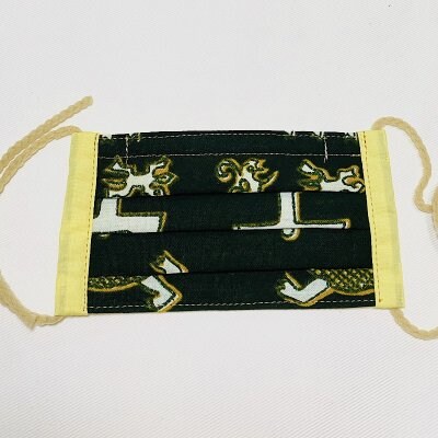 【カラフルが楽しくなる】アフリカ布のマスク(子供用サイズ)送料無料!