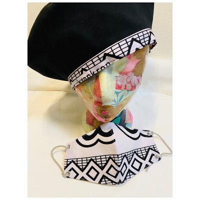 SALE! アフリカ布マスクと帽子