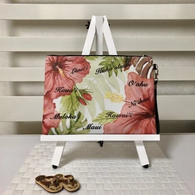 アイランダー ハイビスカス クラッチバッグ 〜 ピンク 〜