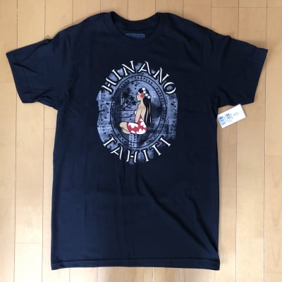 【Hinano Tahiti】メンズTシャツ 〜 カイコ/ブラック 〜 Sサイズ