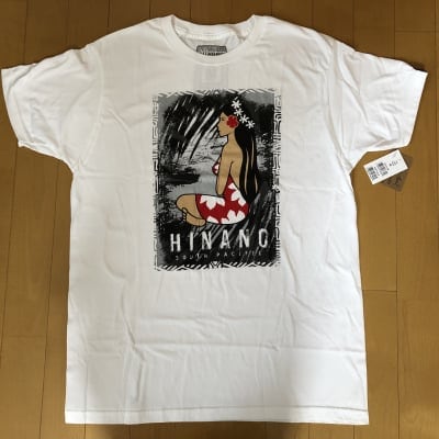 【Hinano Tahiti】メンズTシャツ 〜 イオアネ/ホワイト 〜 Mサイズ