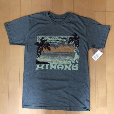【Hinano Tahiti】メンズTシャツ 〜 ウインド/オリーブヘザー 〜 Sサイズ