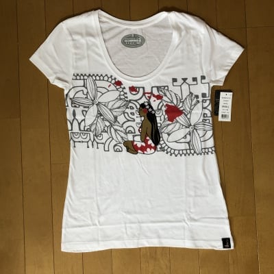 【Hinano Tahiti】レディースTシャツ 〜 コバート/ホワイト 〜 Sサイズ