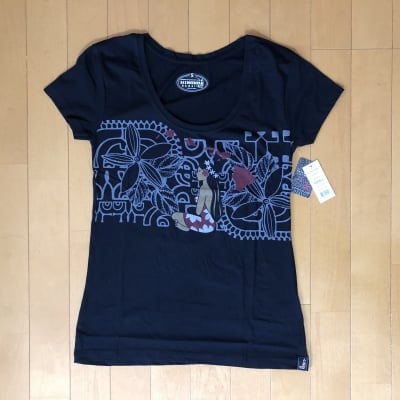 【Hinano Tahiti】レディースTシャツ 〜 コバート/ブラック〜 Sサイズ