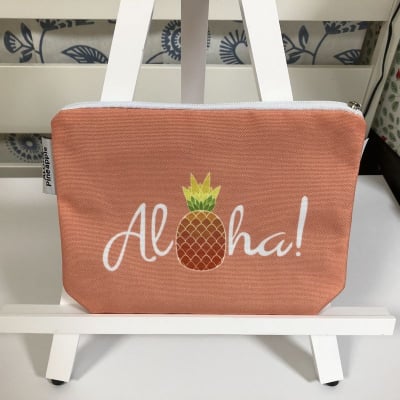 【ALOHA Pineapple】アクセサリーポーチ 〜 ピンクパイナップル 〜