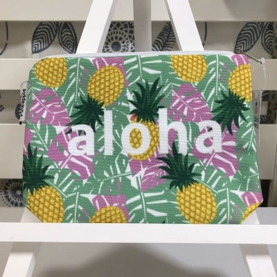 【ALOHA Pineapple】アクセサリーポーチ 〜 イエローパイナップル 〜