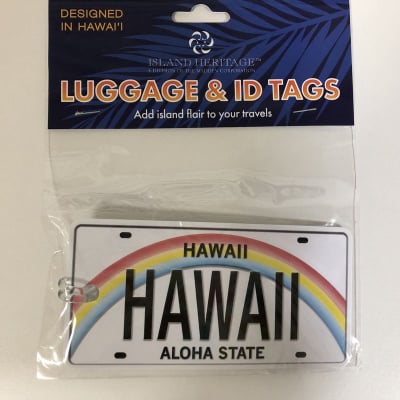 【Island Heritage】ダイカットラゲージタグ 〜 ハワイ ライセンスプレート 〜