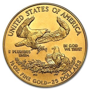 『イーグル金貨 1/2オンス (ランダム・イヤー)』 アメリカ造幣局発行 イーグルコイン 金貨