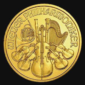 『ウィーン金貨 1/10オンス』オーストリア造幣局発行 ウィーンコイン 金貨