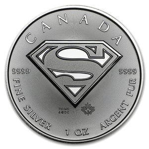 『スーパーマン銀貨 1オンス 2016年製 』カナダ王室造幣局発行 純銀コイン