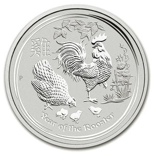 『干支酉銀貨 1オンス 2017年 』オーストラリアパース造幣局発行 純銀コイン