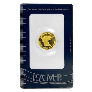 『エンジェル金貨 2.5g 』スイス・パンプ社発行 エンジェル金貨