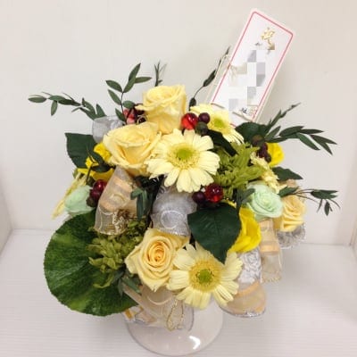 開業祝い向けプリザーブドフラワー(大)