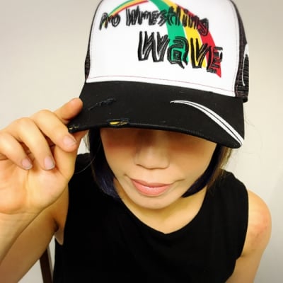 プロレスリングWAVEオリジナルメッシュキャップ