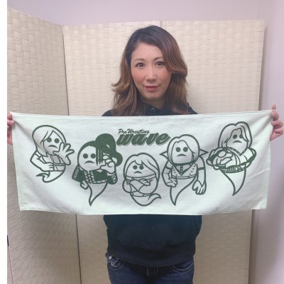 wave×マブイ君コラボフェイスタオル