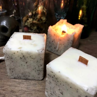 【ミニサイズ】こだわりの木で作った焚き火キャンドル