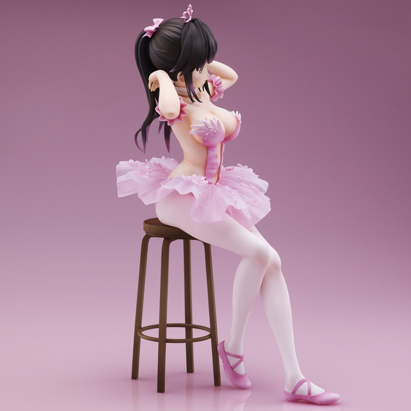 Anmiイラスト『フラミンゴバレエ団』3体セット(国内正規品) Anmiイラスト【フラミンゴ団 ポニーテールの子】