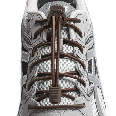 《単品》結ばない靴紐〜LOCK LACES〜《Brown》全米売り上げNo.1【正規販売店】